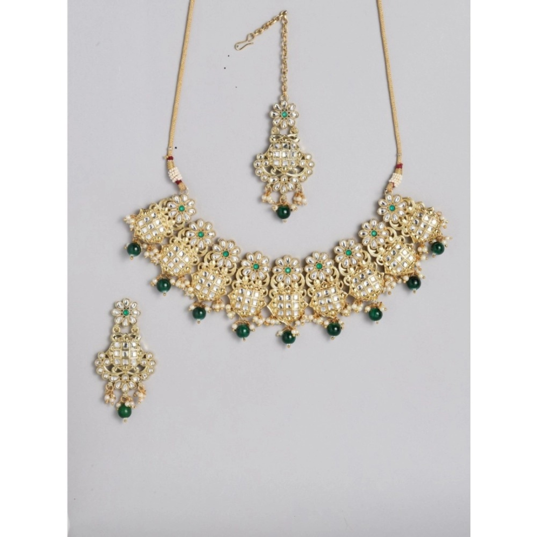 Necklace and Earrings Set - Green